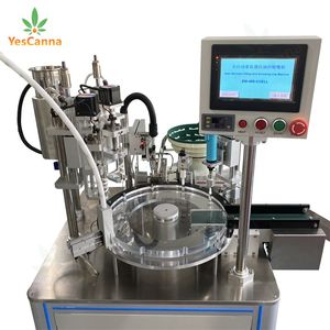 Easy To Operate Best Liquid Oil Cartridge Filler High Efficiency 0.2-5Ml Automatic Filling And Capping Machine For Thick Oil Electronics With Heater