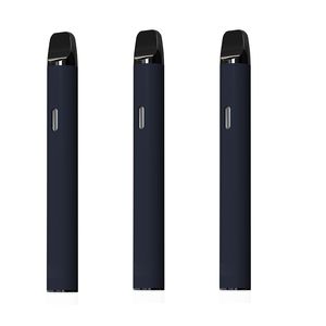 Black Disposable 2ml Vape Pens Blank Empty E-cigarettes Vape 350mAh Rechargeable Ceramic Coil Vapor Pen Pods Pure Taste Large Cloud USA Stock Fast Shipping Vaporizer