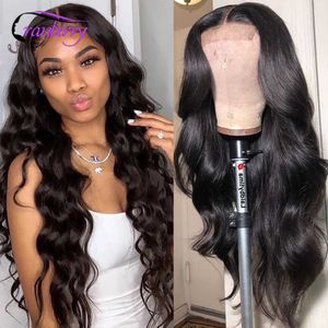 13x4 Transparent Lace Front Human Hair Wigs Cranberry Hair Body Wave Lace Frontal Wig Brazilian Human Hair 4x4 Lace Closure Wig230418