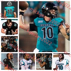 Tre Pinkney Coastal Carolina Chanticleers Football Jersey Custom 15 Sam Pinckney David Portu Jacob Proche Austin Randall Zxaequan Reeves Coastal Carolina Closteys