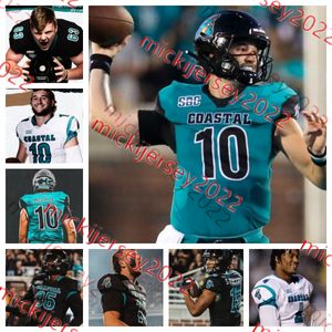 توم بامبريك ترافيس باتس الساحلية كارولينا لكرة القدم جيرسي CJ Beasley Aaron Bedgood Braydon Bennett Rian Black Mason Bowers Coastal Carolina Chanticleers Jerseys