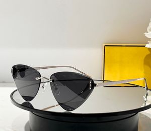 Geometrie Randless Diamond eerste zonnebril voor vrouwen Fashion zonnebril Sunnies Gafas de Sol Sonnenbrille Sun Shades UV400 brillen met doos