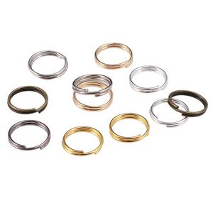 50-200 Ps/lote 4-20mm Ouro Ródio Anéis de Salto Aberto Loops Duplos Anéis Divididos Conectores Para Fazer Jóias DIY Descobertas Acessórios Fabricação de Jóias Descobertas de Joias