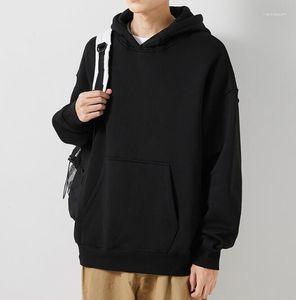 Herrtröjor faller 2023 tungvikt Terry Loose Tjock Silhouette Multicolor Hoodie