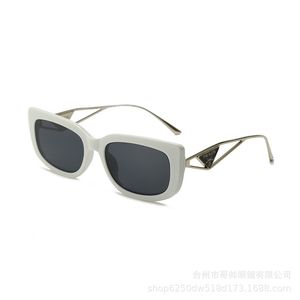 ppraddss Designer Fashion Retro Sonnenbrille für Männer und Frauen Metallkopf 4361 Sonnenbrille Großhandel Luxusfilter starkes Licht mit weißem Rahmen b