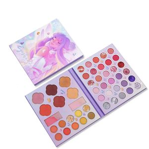 Lidschatten 48-Farben-Lidschattenbrett matt Low-Light-Multi-Neon-Palette Kawaii Make-up 231117