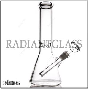 top popular Hookah Glass Bong 10.7" beaker base water pipes dab rig thick material for smoking bongs 2023