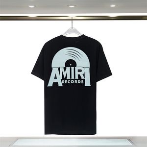 メンズデザイナーTシャツLuxe Tshirt Amri for Men Top Exteized Tee Amr Shirt Amri Clothing Fashion Summirir Shirt Crew Neck E9 E9