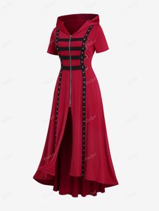 Женские куртки ROL Plus Size Gothic Cooled Grommets Dring Zip Передняя пальто