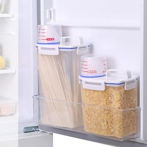 Storage Bottles Rice Containers Clear Durable Large Capacity BPA Free Plastic Sealed Holder Bin Dispenser Cereal For Home