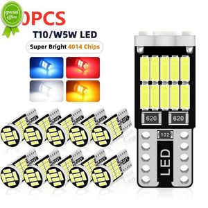 2/6/10/20/30/40/50pcs T10 W5W 194 501 LED CANBUS SEM ERRO CAR