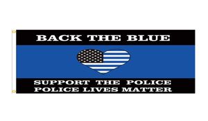 Voltar A Bandeira Azul Police Lives Matter Bandeira 150x90cm 3x5ft Impressão Poliéster Clube Esportes de equipe interna com 2 ilhós de latão7327271