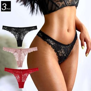 1 pz Perizoma in pizzo sexy T posteriore per intimo donna Lingerie Tentazione femminile Perizoma Fiess trasparente a vita bassa