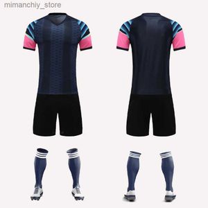 Conjunto de camisa de futebol personalizada para crianças colecionáveis, uniforme de futebol de poliéster personalizado, roupa de treinamento de futebol para homens q231118
