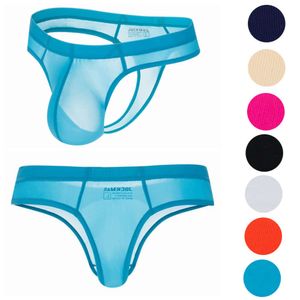 Män s underkläder fast färgboxare låg midja jockstraps sissy thongs pojke bikini shorts