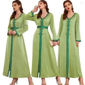 Ethnic Clothing Dubai Women Abaya Long Dress Moroccan Kaftan Islamic Cocktail Party Jilbab