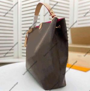 3a designer mulheres bolsa m43704 moda bolsa de mão hobo grande capacidade macia 5 cores couro melhor qualidade sacos graciosos bolsas de um ombro gracioso mm flor marrom