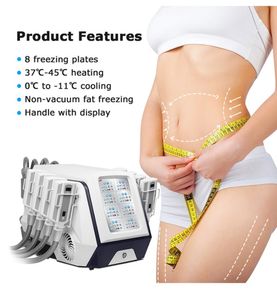 Máquina de emagrecimento Gordura Congelamento Cool Body Sculpting Shaping Máquina Slim Lipólise Tratamento Equipamento de Remoção Spa Salon Use com 8 alças