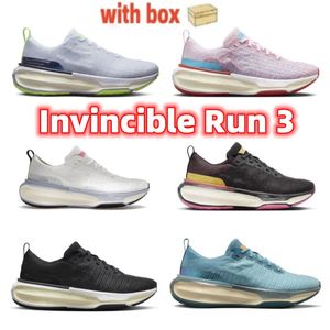 Invincible Run 3 White Cobalt Bliss Running Shoes Noise Aqua Green Abyss Trainers Sneakers with box