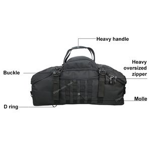 40l 60l 80l sacos de viagem à prova dwaterproof água grande capacidade sacos de bagagem dos homens mochila de viagem tote saco de fim de semana militar mochila esporte sacos de ginásio