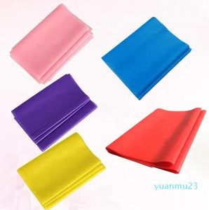 Fasce di resistenza 5 pezzi Fascia elastica Cintura per fianchi durevole 24 Fitness Yoga Allenamento Sport (1500x150x0,35 mm Blu Rosa