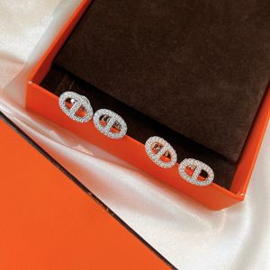 Zincirler D Ancre Küpeler Kadın Tasarımcı için Cazibe 925 Silver T0p Gelişmiş Malzemeler Resmi Reprodüksiyonlar Marka Tasarımcısı Lüks Yıldönümü Hediyesi 006