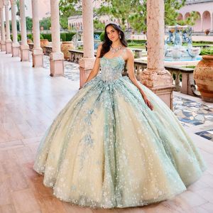 Sparkly Principessa Sexy Off Spalla Abiti stile Quinceanera 2024 Sweetheart Applique di Pizzo Dolce 16 Abito di Sfera Abiti da 15 Anos