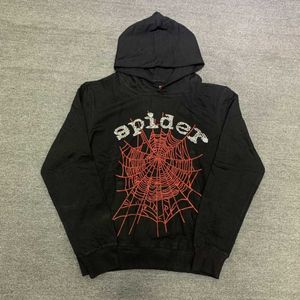 Men's Hoodies Sweatshirts Star Style Spder Hoodie Flash Large Men's and Women's Pullover Rhinestone Spider Web Sweater