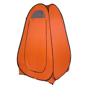 1-2 Person Portable Pop Up Toalett Duschtält Föräldra Rum Dressing Tält Camping Shelter Orange
