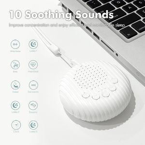 Baby Monitor Camera Portable Baby Sleep Machine White Noise Sound Machine 10 Soothing Sounds 15/30/60min Timer Volym Justerbar USB -laddningsbar 230418