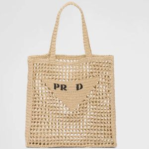 Designer bag Shoulder Bag beach Fashion Mesh Hollow Woven Shopping Bags for Summer Straw Tote