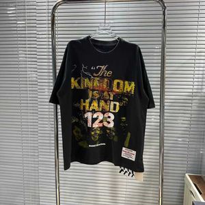 Rivington Roi Rebis 123 mężczyzn Kobiety Summer T Shirt RRR123 Dyrved Distress Vintage Hip Hop Wysokiej jakości wysokiej jakości tee