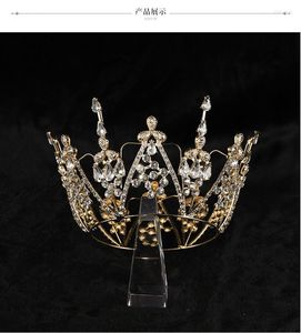 Headpieces Rhinestone Crown European och American Wedding Luxury pannband