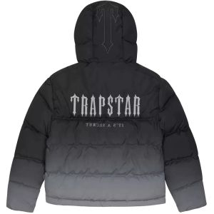 Mens Down Parkas Trapstar Puffer Kurtka London Hyperdrive Technical - Czarno biała ciepłe ubranie Nowe mężczyźni górna kurtka 13 qepm