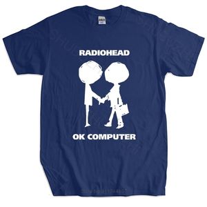 Mens Tshirts Men Brand T Shirt Summer Cotton Tshirt Radiohead OK Computer Oknotok Music Rock Bandblack Tshirt Euro Storlek 230417