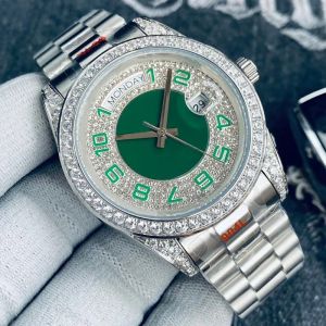 Orologio da uomo Movimento automatico Orologio da polso da uomo Orologi con diamanti 41 mm Acciaio inossidabile 904L Bracciale di design impermeabile Bracciale da lavoro Regalo Montre de luxe