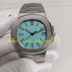 Foto real Relógios automáticos para homens 40mm Sapphire Crystal Blue Dial 904L Aço de aço 3kf cal.26-330 S C MOVIMENTO MECÂNICO Casual Casual 3K Factory Sport Watch