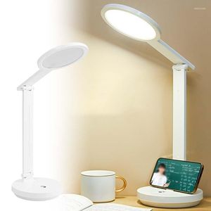 Lampy stołowe Lampa Lampa Lampa Lampa Ochrona oczu Odczyt USB 3 kolory stepless Dimmable Składany dla nocnego światła nocnego