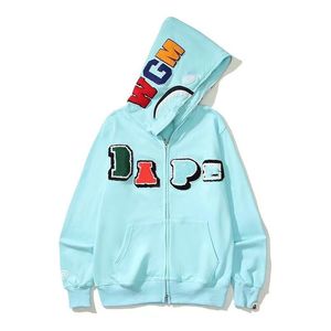 Fashion Luxury Y2k Hoodie Designer bear Style Oversized Letter Print 2023 New Arivval Full Zip Up/Sweater Cute Shark Cam Jacket Hooded Cardigan 7HLS