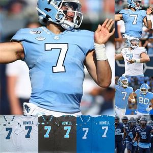 American College Football Wear Carolina do Norte 14 Max Johnson Eric Ebron 10 Mitchell Trubisky Aposentado Vintage Football Jersey qualquer nome nay número