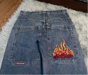 Женские джинсы JNCO Уличная одежда Ретро мешковатые джинсы Мужские y2k Harajuku Хип-хоп с рисунком Свободные джинсы с высокой талией Прямые повседневные широкие брюки T231118