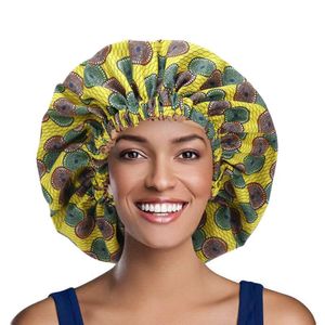 Berretti Beanie/Skull Caps Large Satin Bonnet Hair Styling Cap Long Care Women Night Sleep Hat Silk Head Wrap Shower Tools