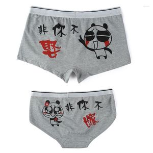 Unterhose Baumwolle Unterwäsche Ehepaar Männer Boxer Cartoon 2pcs/Los