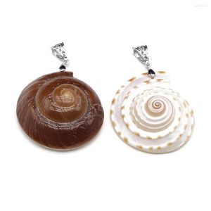 Подвесные ожерелья натуральные пресноводные раковины форма изысканные чары для ювелирных изделий изготовления подарки на колье браслеты подарки