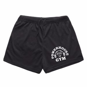 Homens Camisetas Board Shorts Powerhouse Fitness Musculação Treino Cordão Para Homem Algodão Curto 230417