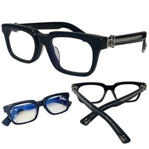 luxury retro chr optical fashion sunglasses frames for men and women ladies Thickened Prescription customization frame plain with emi blue coating symbole glass