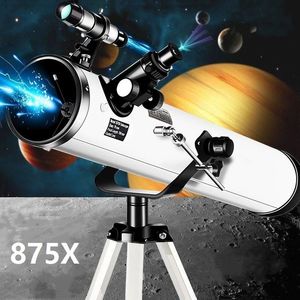 Telescope Binoculars 875X Reflective Astronomical 114mm Large Caliber 700mm Focal Professional Zooming Monocular Upgraded 231117