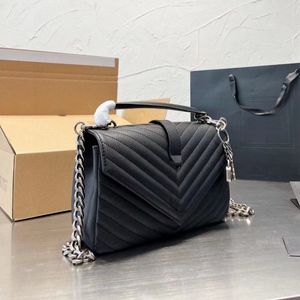 Tasarımcı çantaları klasik tasarımcı kilit omuz çantası altın ve gümüş donanım crossbody çanta çok yönlü el çantası Valentine'in hediyesi 6a tote çantası 25165