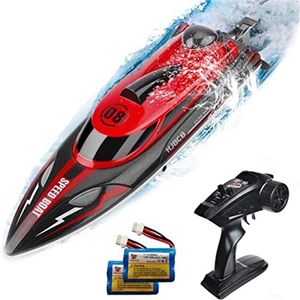 ElectricRC Boats HJ808 RC Boat 2.4Ghz 25kmh HighSpeed Remote Control Racing Ship Water Speed Boat Children Model Toy 230504