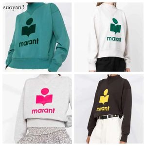 Isabel Marant Women Pullover Triangular Half High Collar Loose Casual Sweatshirt Fashion Designer Sweater